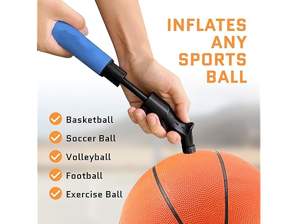 ACELETIQS Ball Pump for Sports Balls
