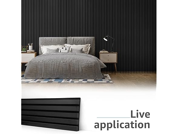 Art3d 4-Piece Wood Slat Acoustic Panels 