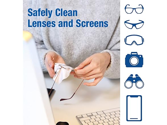 PhysiciansCare Lens Wipes 100ct 2pk