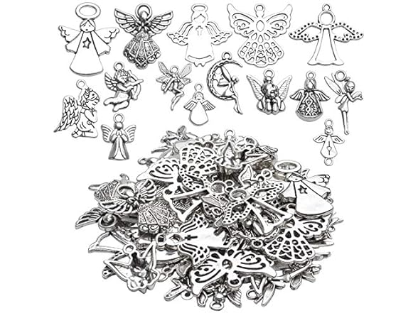 Jdesun Angel Pendant Charms,56pcs