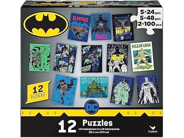 Spin Master Games, DC Comics, Batman Puzzles 12-Pack