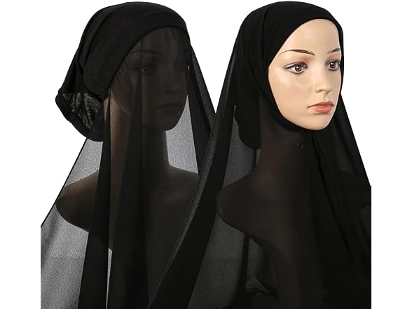 Yeieeo Women (M) Hijab Scarf Undercap Instant Set
