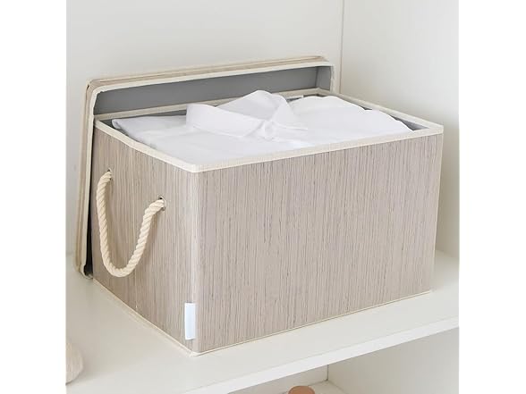 Sukkiri 2-Pack Foldable Storage Bins Clay