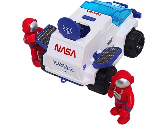 Space Adventure Solar Rover with Astronauts