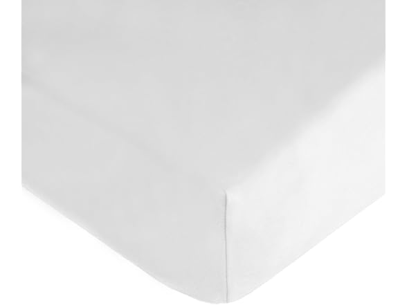 2Pk Cotton Crib Sheets, Celery and White
