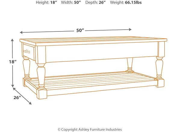 Ashley Shawnalore Rustic Cocktail Table