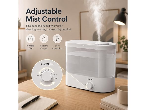 AZEUS 6L Top Fill Cool Mist Humidifier