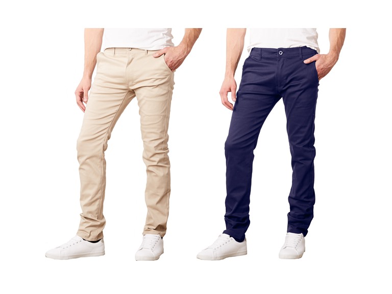 GBH WC-----(2Pack) - J/MSTP-8500 / KK-NV / 30 30 2 & 3Pk Mens Flex Stretch Twill Pants Khaki & Navy