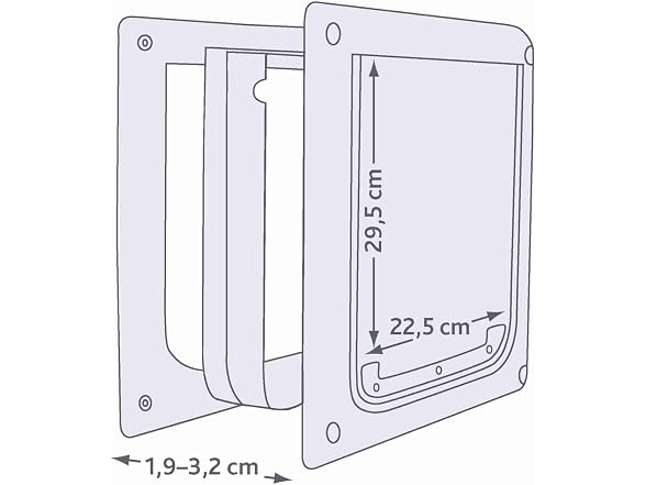 Trixie Pet Products 2-Way Locking Dog Door