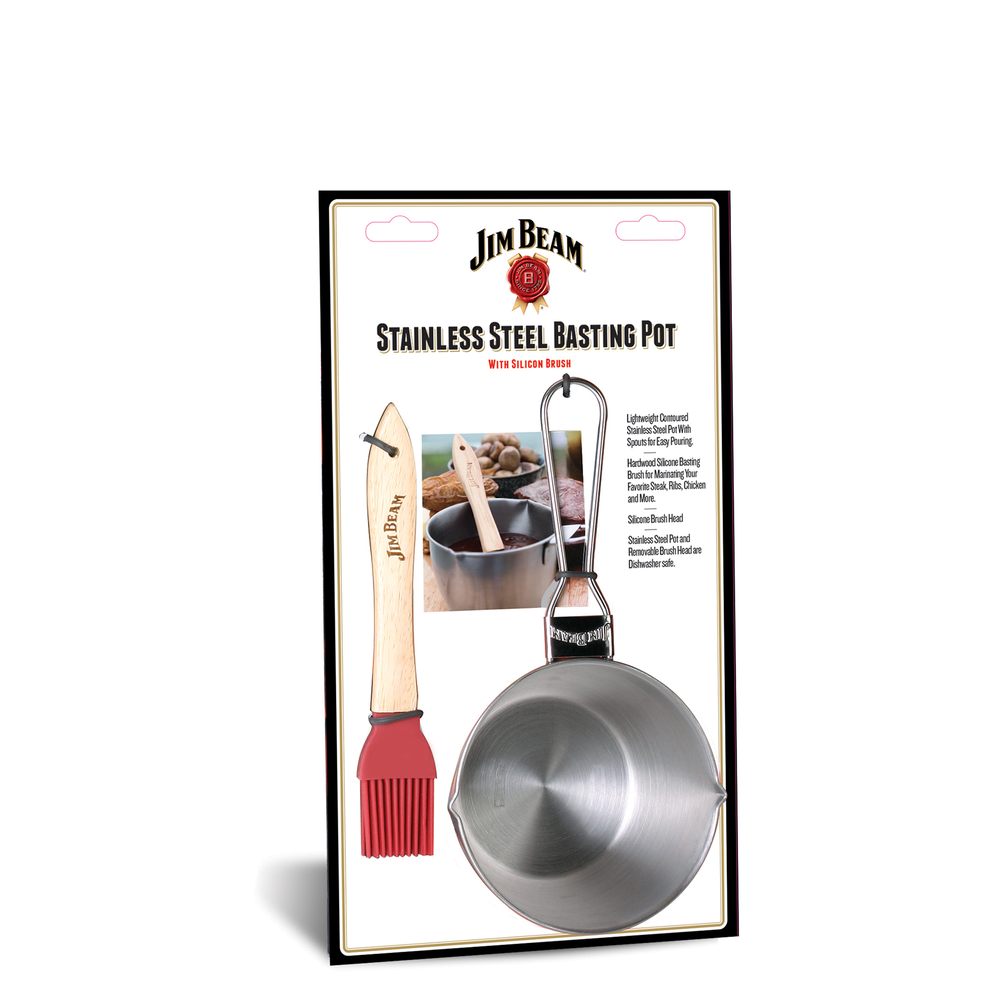 Jim Beam Stainless Steel Basting Pot Set - Gallery 10