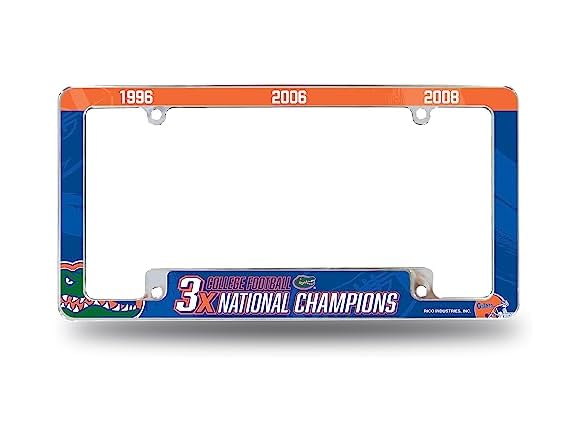 GATORS Chrome License Plate Frame