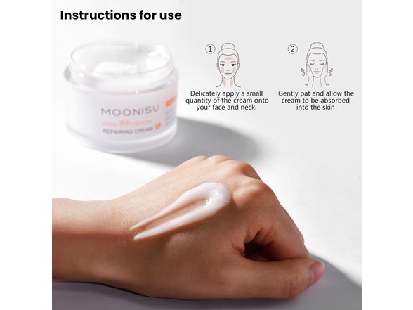 Moonisu Snail 94% Mucin Cream, 3.5 oz / 100g