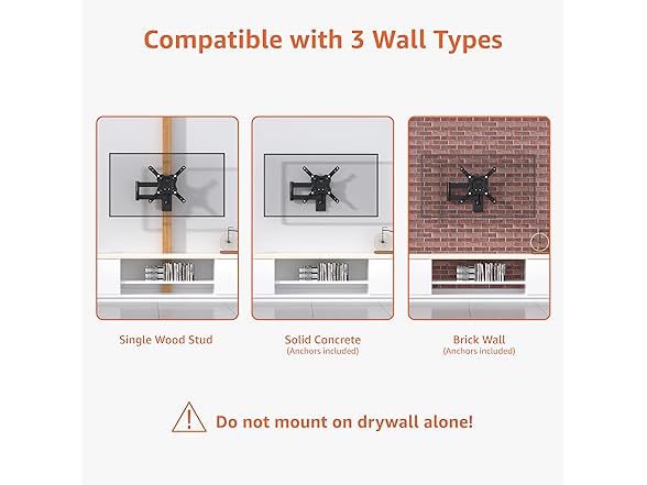 Amazon Basics Full Motion TV Wall Mount