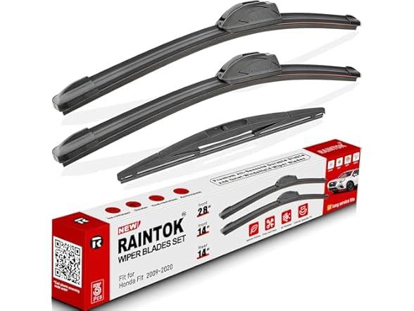 3PK Windshield Wiper Blades Replacement for 2009-2020 Honda