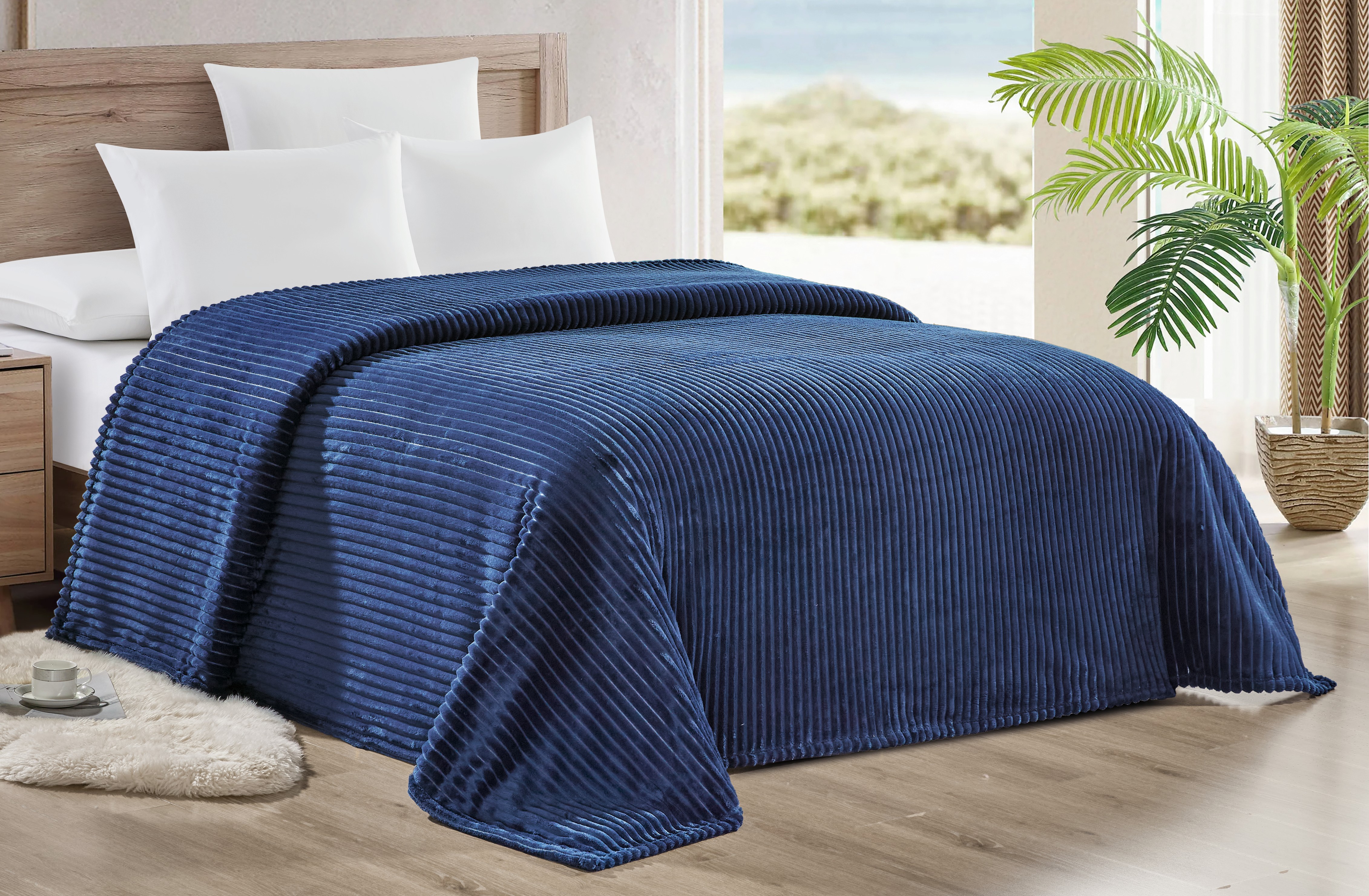 Noble House Striata Lined King Blanket - Gallery 18