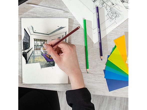 Watercolor Pencils 24-Pack w/ Brush