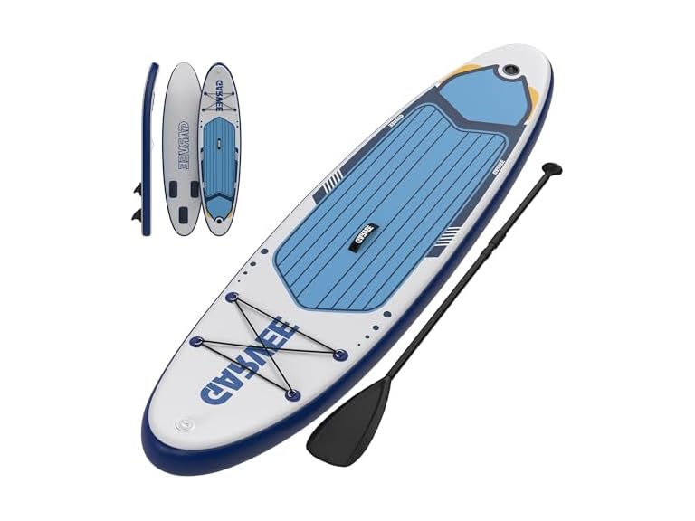 Inflatable Paddle Board for Adults, 11ft/10.6ft Stand Up Paddle Board with Premium Accessories, Non-Slip EVA Deck, Ultra-Light Carry Bag Pump, SUP for Youth & Adults of All Skill Levels