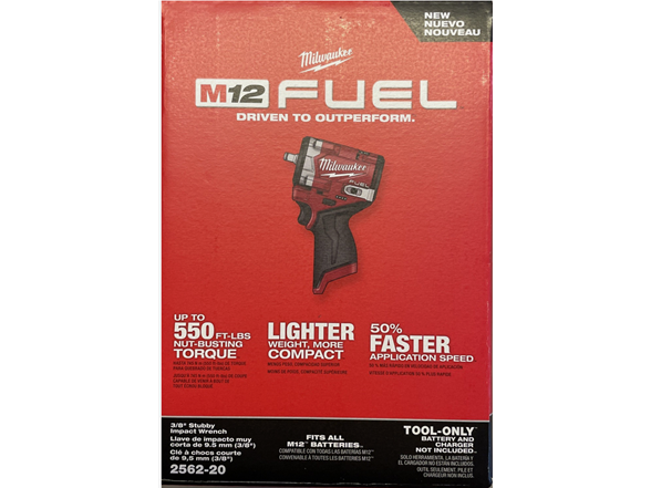 Milwaukee 2562-20 - M12 Stubby 3/8 Impact Wrench
