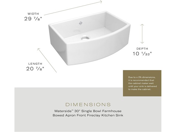 Fireclay Farmhouse Kitchen Sink