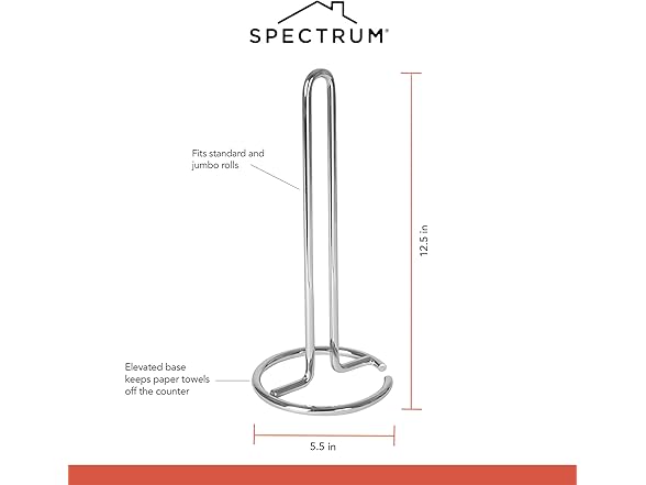 Spectrum Euro Paper Towel Holder Chrome