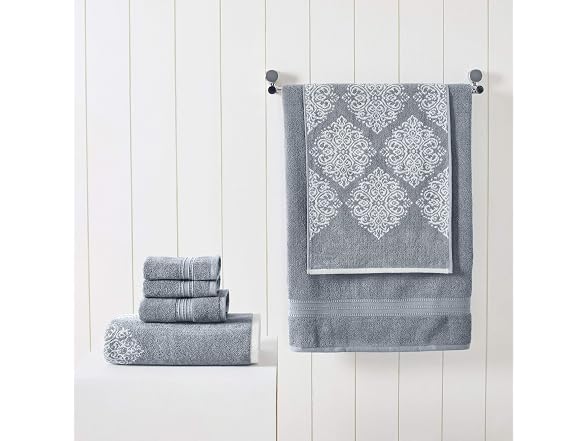 Modern Threads 6 Piece Reversible Towel Set