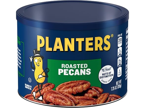 Planters Whole Pecans Roasted & Salted
