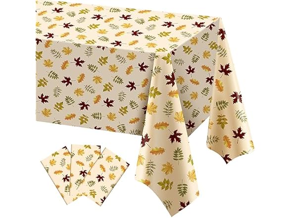 6 Pcs Thanksgiving Tablecloth