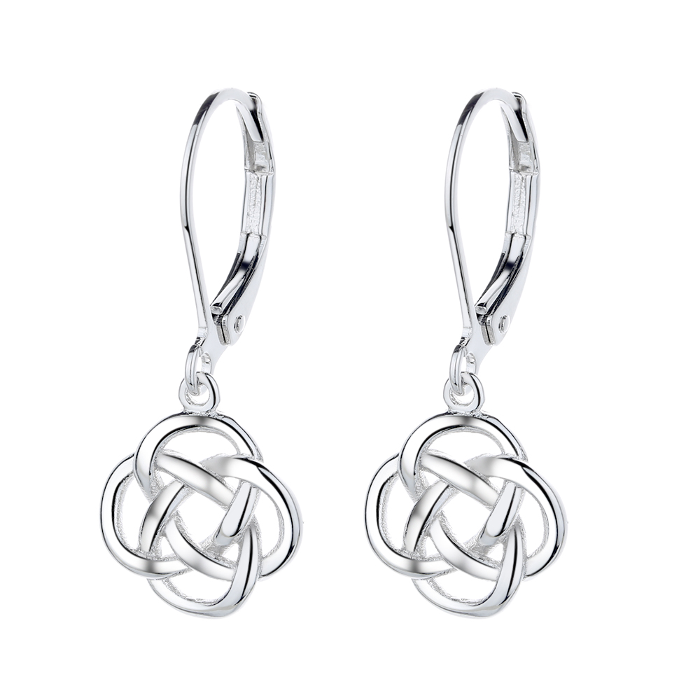 925 Sterling Silver Celtic Earrings - Gallery 3