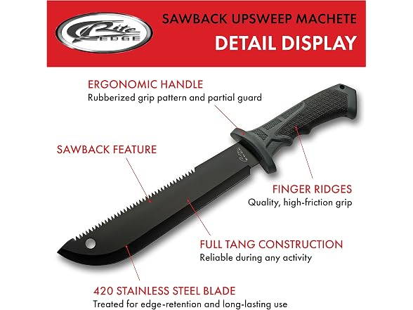 SZCO Full Tang 15.25" Hunting Machete