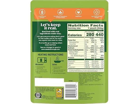SEEDS OF CHANGE Organic Quinoa and Brown Rice with
