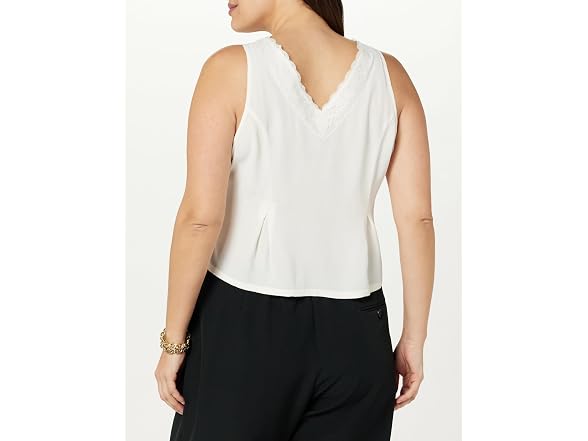 The Drop Paloma Lace Trimmed Sleeveless