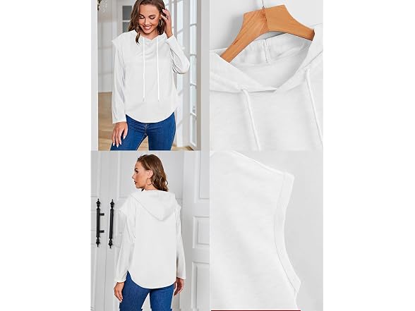 Milumia Women (XL) Short Sleeve Hoodie Sweatshirts