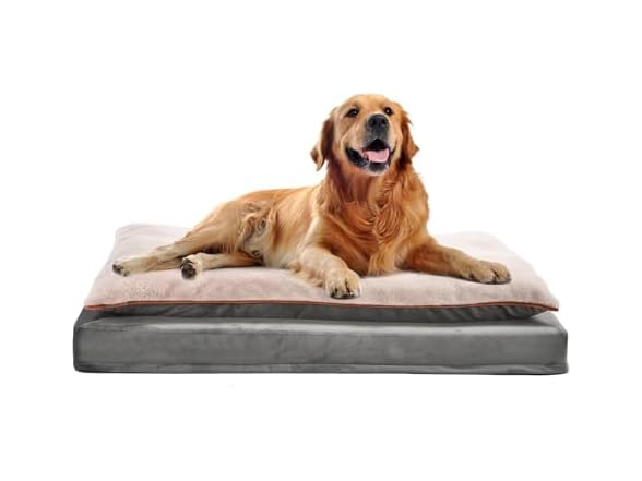 Amazon Basics Dog Bed with Cooling Gel Memory Foam