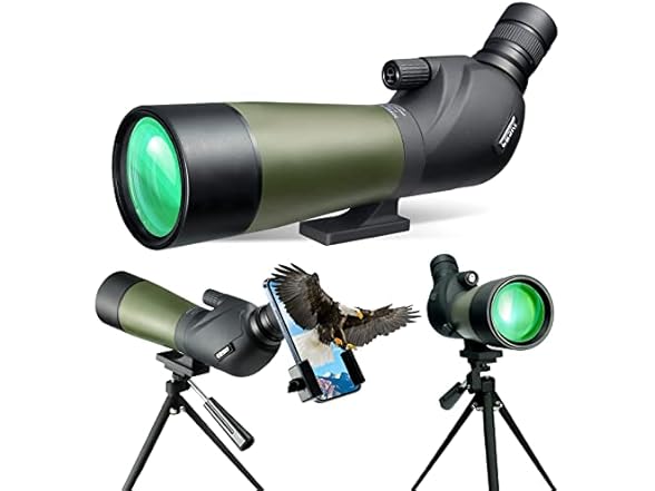 Gosky 20-60x85 Spotting Scope with Full Size Tripod