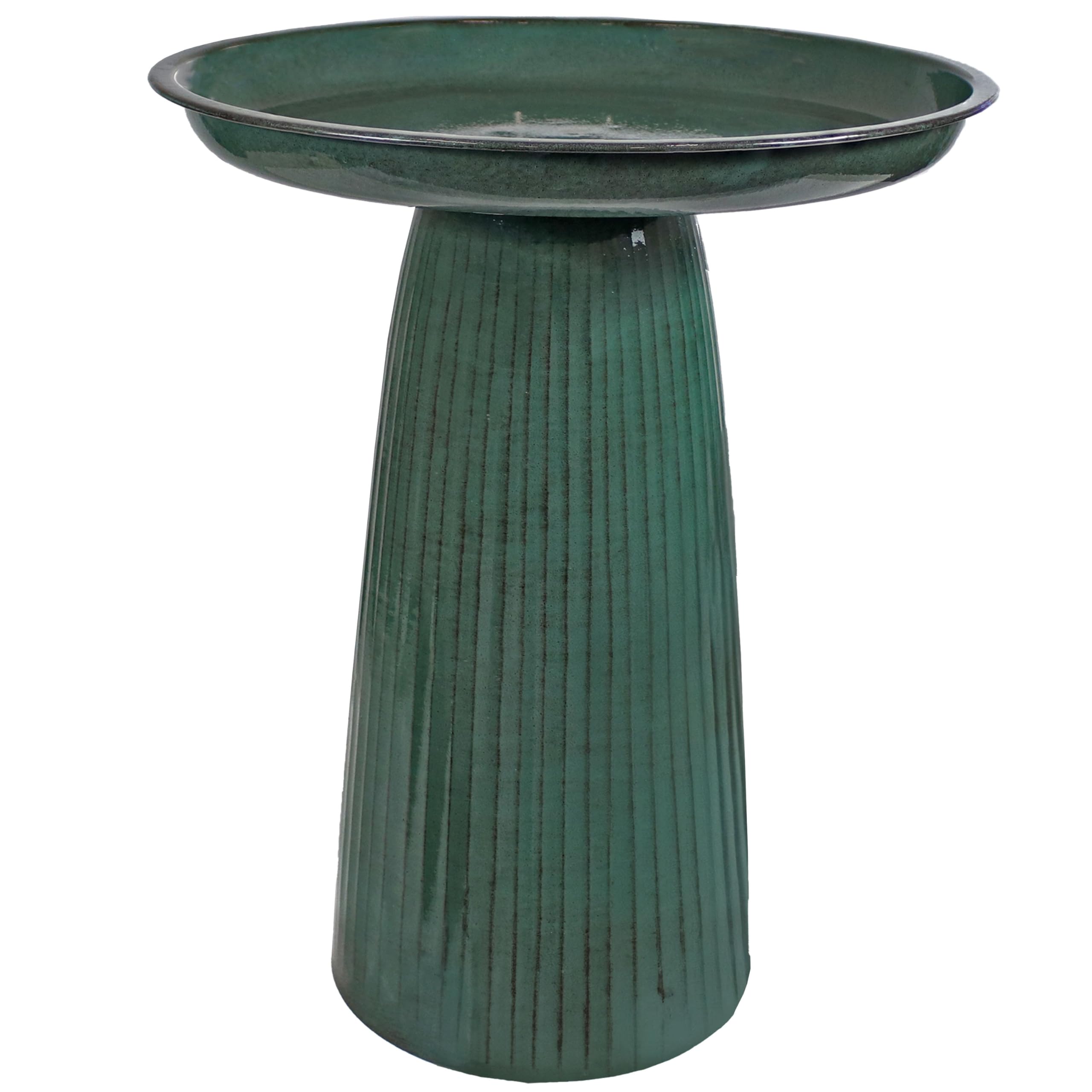 Sunnydaze Gleeful Garden Metal Bird Bath - Gallery 14