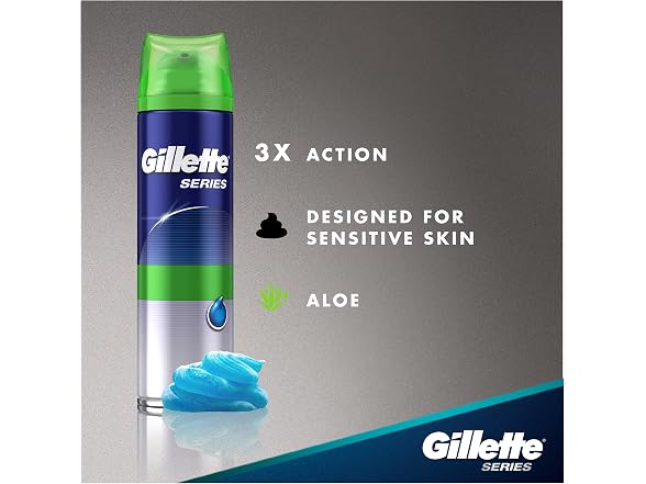 Gillette Series Shaving Gel Sensitive Skin 7 oz