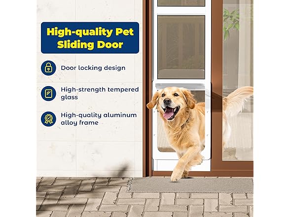 Large Dog Door for Sliding Glass Doors