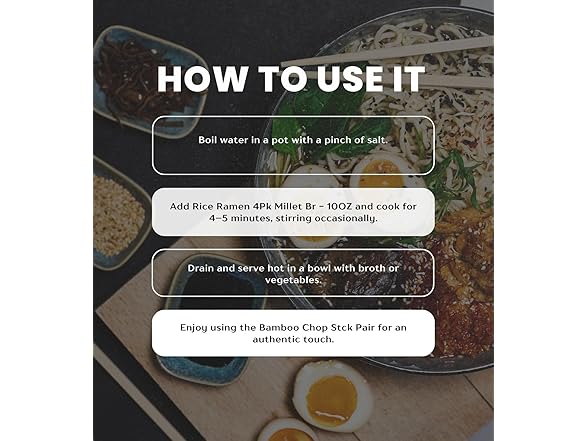 6 Item Set- Lotus Foods Rice Ramen & Chop Sticks - Gallery 4