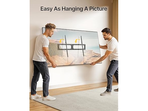 monTEK Heavy Duty XXL Fixed TV Wall Mount | 37–140"