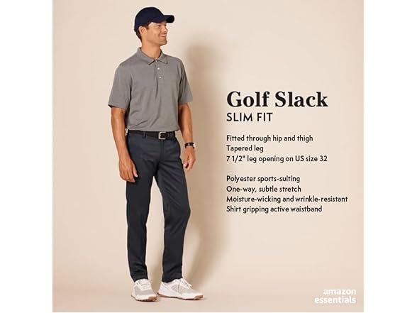 Amazon Essentials Mens SlimFit Golf Pant