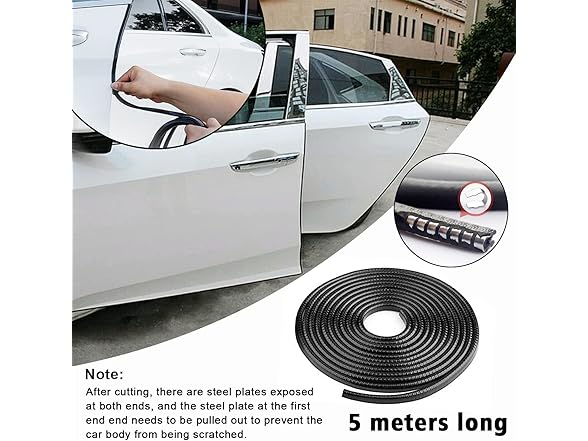 Door Edge Guard 16Ft Rubber U Shape