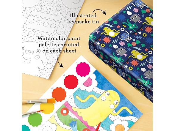 Petit Collage Paint by Numbers: Monsters