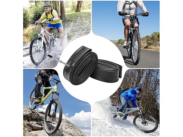 700C Bike Tubes, 6-Pack, Presta Valve