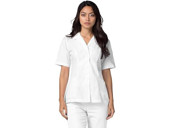 Adar Medical Uniforms Women (M) Lapel Collar Top