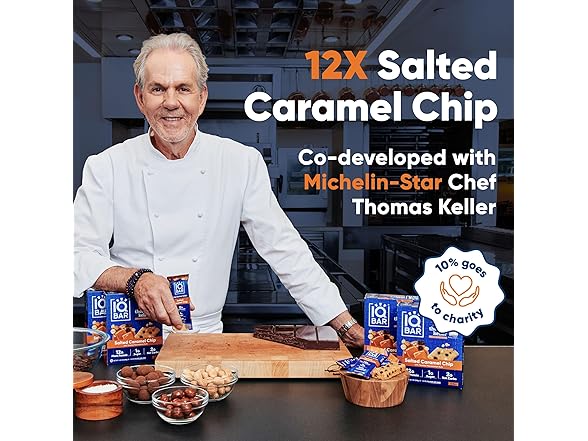 24CT IQBAR Clean Plant Protein Bars- Salted Caramel