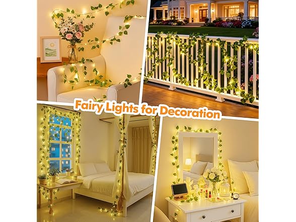 Lakumu W0288 Pothos String Lights 33FT