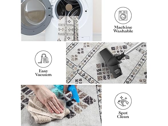 Superior 2'7"x6' Modern Diamond Border Rug