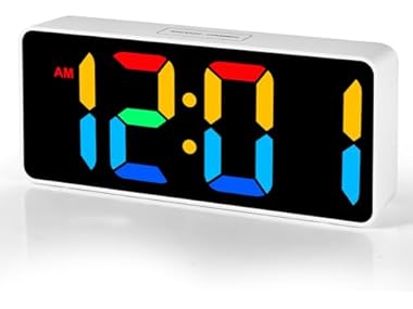 $12.99, Was $15.99, 18% Off! Catrne RGB Digital Alarm Clock dealfomo