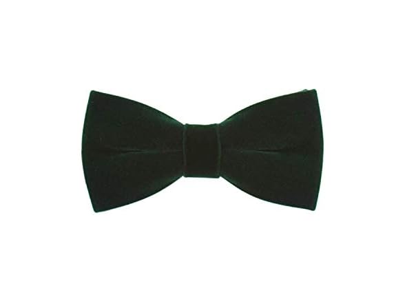 Mens Velvet Bow Tie Solid Color
