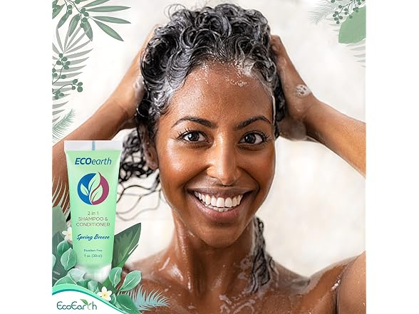 EcoEarth Travel Shampoo Conditioner 2in1 100 Pack